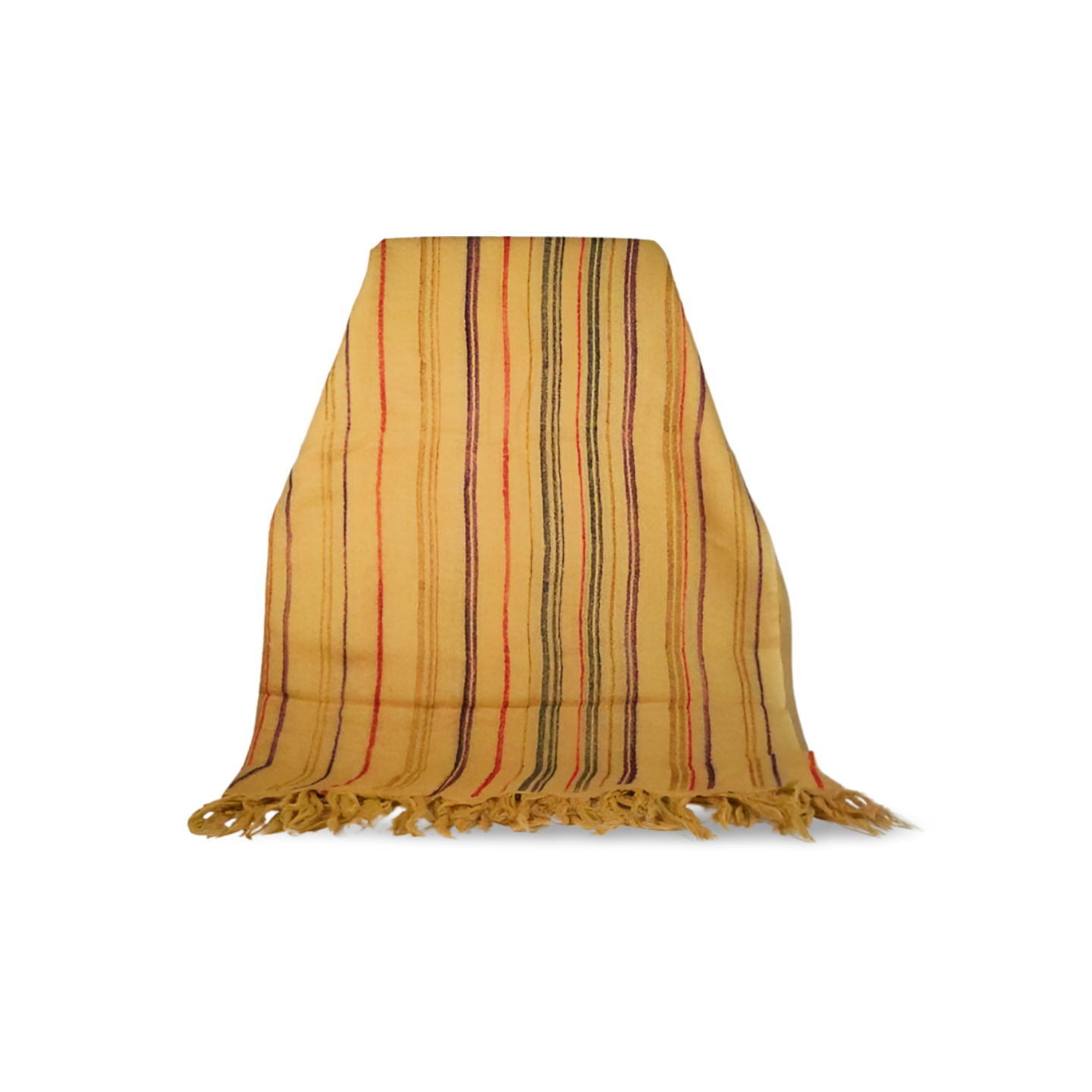 Foulard en Laine × Sarasa Rayures / Camel