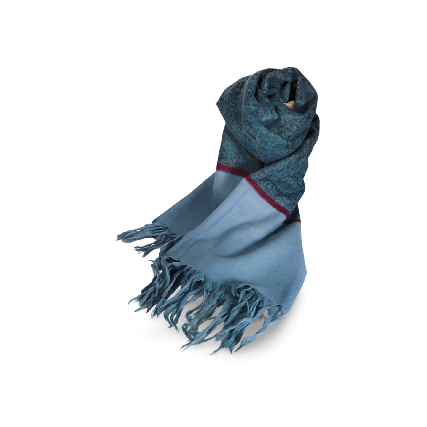 Foulard en Laine × Sarasa / Bleu