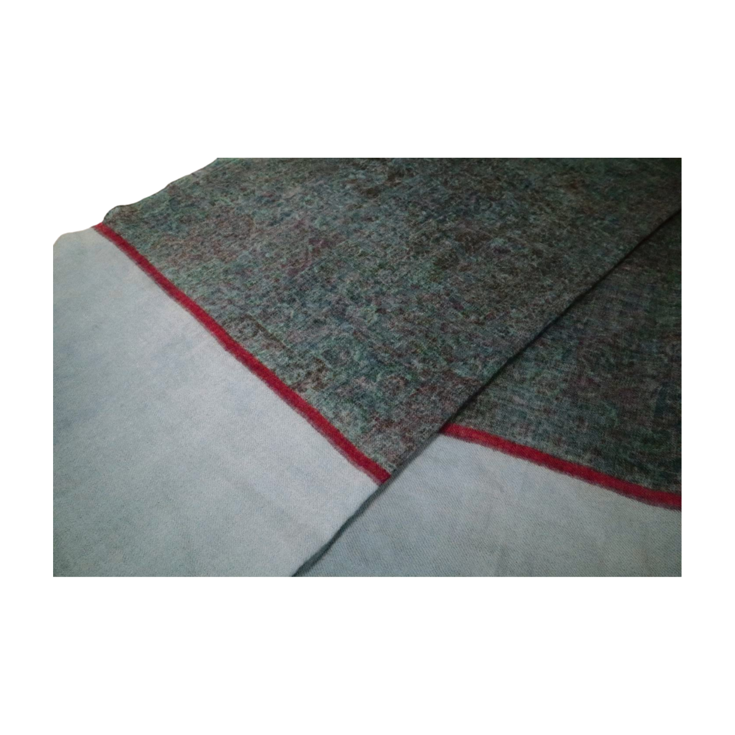 Foulard en Laine × Sarasa / Bleu